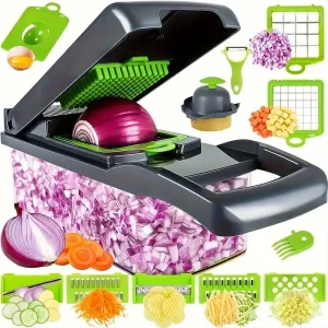 15 Piece Set of Household Functional Vegetable Slicer/Dicer