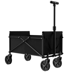 Black Small Handcart  Outdoor Shopping Cart  Picnic/Beach Cart